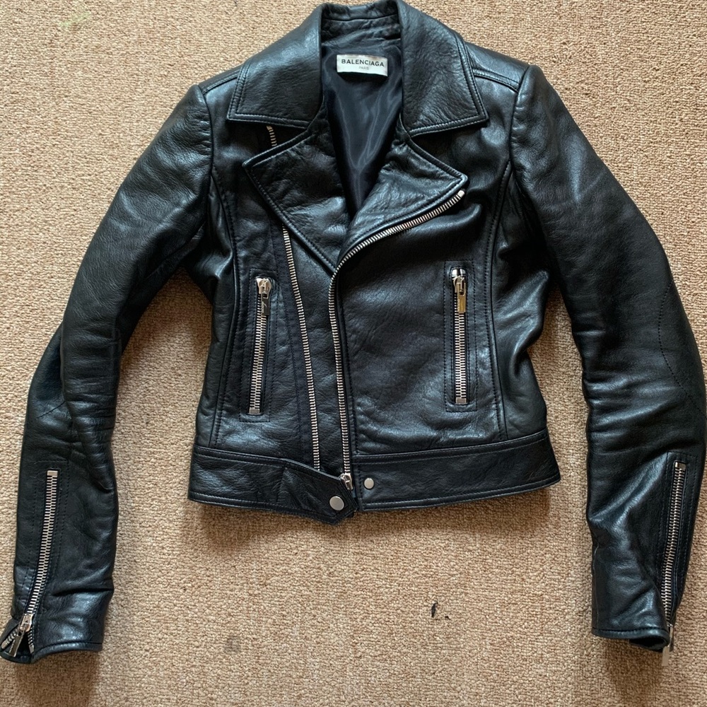 Balenciaga Leather moto jacket